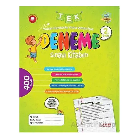 2. Sınıf Tek Deneme Sınavı Kitabım Palme Yayıncılık - Kolektif - Palme Yayıncılık