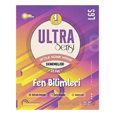 Ultra Serisi LGS 1. Dönem Fen Bilimleri Denemeleri - H. Hüseyin Akın - Palme Yayıncılık