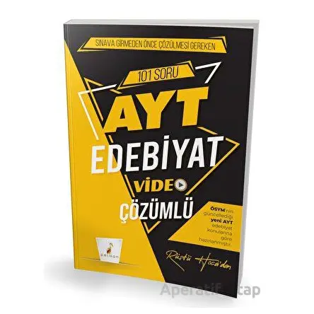 Rüştü Hoca İle Sınava Girmeden Önce Çözülmesi Gereken Video Çözümlü AYT Edebiyat Soruları