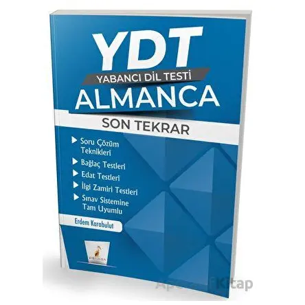 YDT Almanca Son Tekrar - Erdem Karabulut - Pelikan Tıp Teknik Yayıncılık