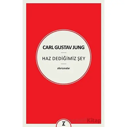 Carl Gustav Jung - Haz Dediğimiz Şey - Özlem Andaç - Zeplin Kitap