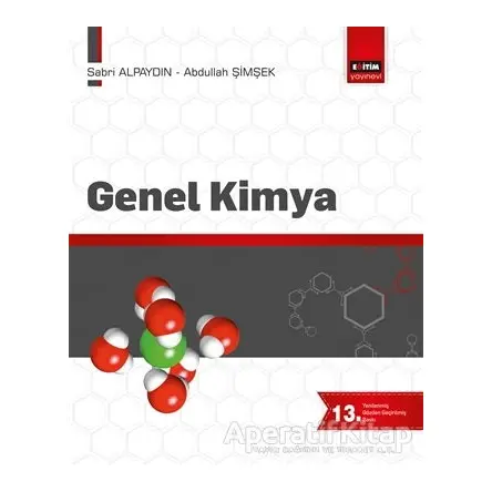 Genel Kimya - Sabri Alpaydın - Eğitim Yayınevi - Ders Kitapları