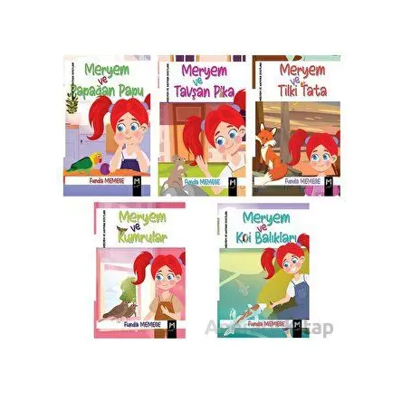 Meryem ve Hayvan Dostları Hikaye Seti (5 Kitap Takım) - Funda Memege - Memento Mori
