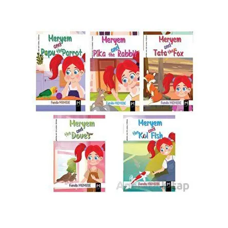Meryem And Her Animal Frıends (İngilizce Hikaye Seti 5 Kitap Takım) - Funda Memege - Memento Mori