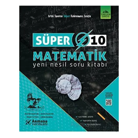 Armada Süper 10.Sınıf Matematik Yeni Nesil Soru Kitabı - Özgür Tazecan - Armada Yayınları