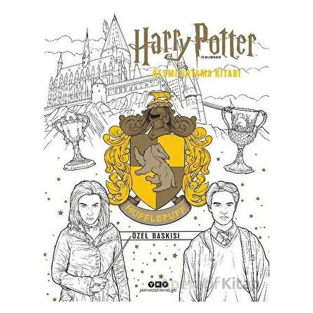 Harry Potter Filmlerinden Resmi Boyama Kitabı - Hufflepuff Özel Baskısı