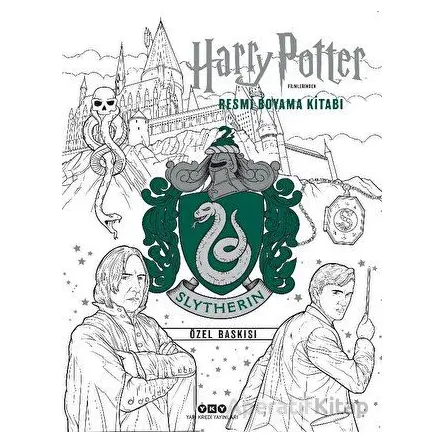 Harry Potter Filmlerinden Resmi Boyama Kitabı - Slytherin Özel Baskısı