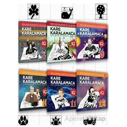 Kare Karalamaca Seti 2 - 7 den 70 e Akıl ve Mantık Oyunları (6 Kitaplık Zevkli Oyunlar)