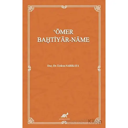 Ömer Bahtiyar - Name - Erdem Sarıkaya - Paradigma Akademi Yayınları