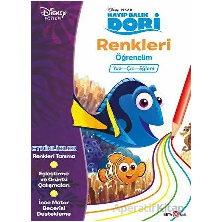 Disney Eğitsel Dori Renkleri Öğrenelim - Gökçe Demir - Beta Kids