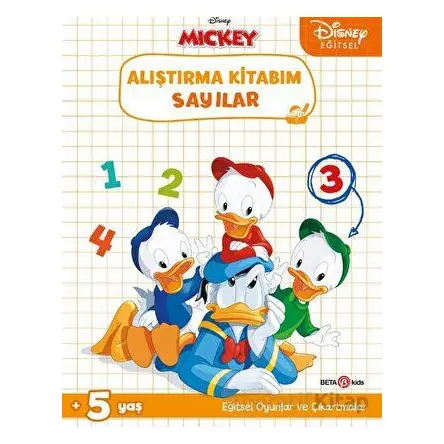 Disney Eğitsel Çıkartmalı Alıştırma Kitabım Sayılar - Gökçe Demir - Beta Kids