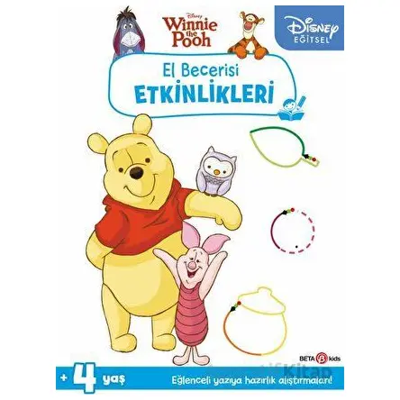 Disney Eğitsel Winnie the Pooh El Becerisi Etkinlikleri Yazıya Hazırlık - Kolektif - Beta Kids