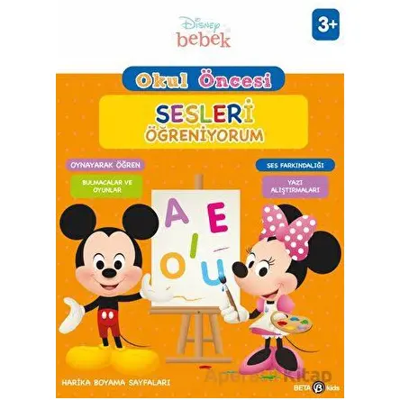 Disney Eğitsel Okul Öncesi Sesleri Öğreniyorum - Kolektif - Beta Kids