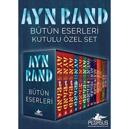 Ayn Rand Bütün Eserleri Kutulu Özel Set (13 Kitap) - Ayn Rand - Pegasus Yayınları