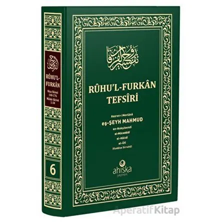 Ruhul Furkan Tefsiri 6. Cilt (Orta Boy) - Mahmud Ustaosmanoğlu - Ahıska Yayınevi
