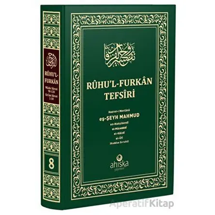 Ruhul Furkan Tefsiri 8. Cilt (Orta Boy) - Mahmud Ustaosmanoğlu - Ahıska Yayınevi
