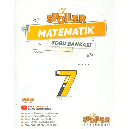 7.Sınıf Matematik Spoiler Soru Bankası Spoiler Yayınları