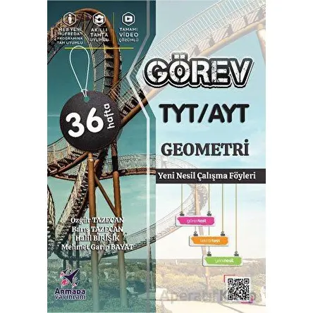 Armada Görev TYT AYT Geometri Yeni Nesil Çalışma Föyleri - Özgür Tazecan - Armada Yayınları