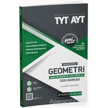 TYT-AYT Tamamı Çözümlü Geometri Analitik Geometri - Katı Cisimler Soru Bankası