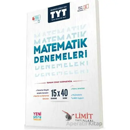 TYT Matematik 15x40 Denemeleri Limit Yayınları