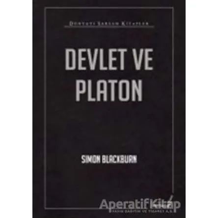 Devlet ve Platon - Simon Blackburn - Versus Kitap Yayınları