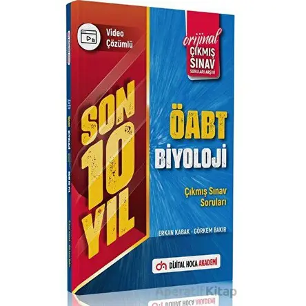 2023 ÖABT Biyoloji Son 10 Yıl Orijinal Çıkmış Sınav Soruları Video Çözümlü Akademi