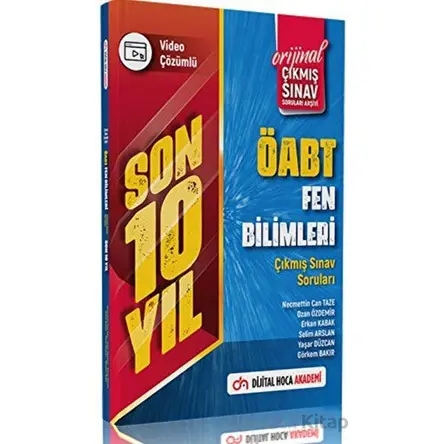 2023 ÖABT Fen Bilimleri Son 10 Yıl Orijinal Çıkmış Sınav Soruları Video Çözümlü
