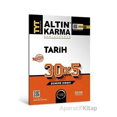 Altınkarma TYT Tarih 30x5 Deneme Sınavı