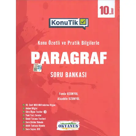 Okyanus 10.Sınıf KonuTik Paragraf Soru Bankası