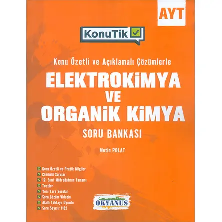 Okyanus AYT KonuTik Elektrokimya ve Organik Kimya Soru Bankası