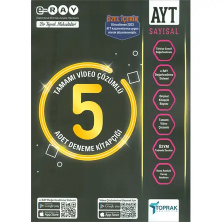 AYT Sayısal E-RAY 5 Deneme Toprak Yayıncılık