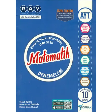 AYT Matematik RAY 10 Deneme Toprak Yayıncılık