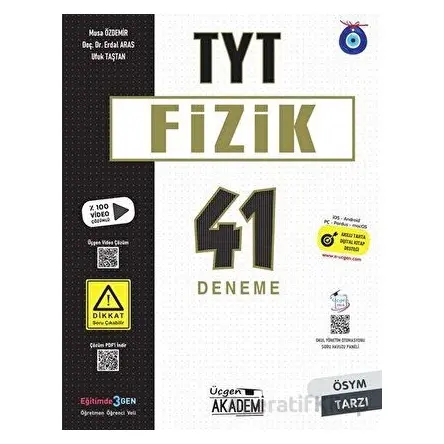 TYT Fizik 41 Deneme Üçgen Yayıncılık
