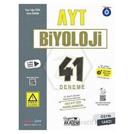 Ayt Biyoloji - 41 Deneme 1.Dönem - Üçgen Akademi