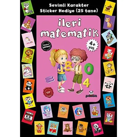 Stickerlı 4+ Yaş İleri Matematik - Pedagog Afife Çoruk - Beyaz Panda Yayınları