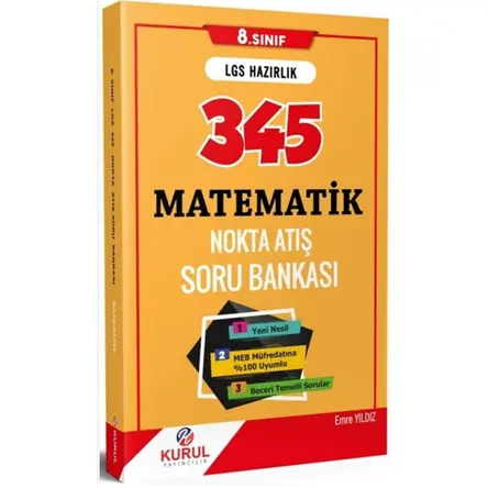 Kurul Yayıncılık 8. Sınıf LGS Matematik Video Kamp Soru Bankası