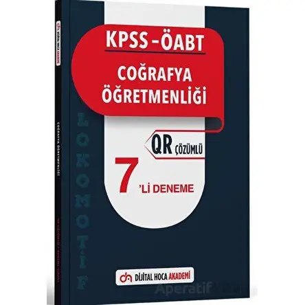 KPSS ÖABT Coğrafya Öğretmenliği Lokomotif Serisi QR Çözümlü 7li Deneme Akademi
