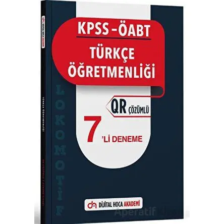 KPSS ÖABT Türkçe Öğretmenliği Lokomotif Serisi QR Çözümlü 7li Deneme Akademi