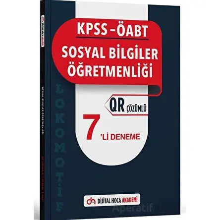 KPSS ÖABT Sosyal Bilgiler Öğretmenliği Lokomotif Serisi QR Çözümlü 7li Deneme Akademi