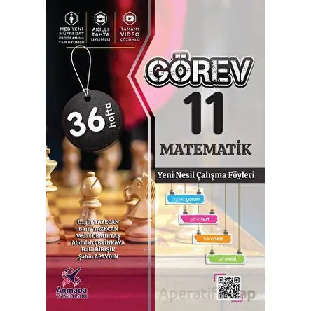 Armada Görev 11. Sınıf Matematik Yeni Nesil Çalışma Föyleri - Kolektif - Armada Yayınları