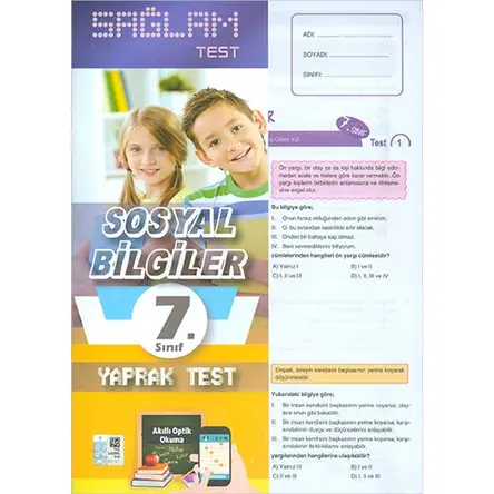 Molekül 7.Sınıf Sosyal Bilgiler Sağlam Yaprak Test