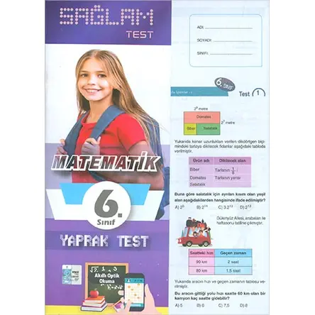 Molekül 6.Sınıf Matematik Sağlam Yaprak Test