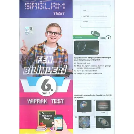 Molekül 6.Sınıf Fen Bilimleri Sağlam Yaprak Test