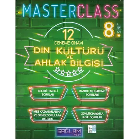 Sağlam Test 8.Sınıf Master Class Din Kültürü 12 Deneme
