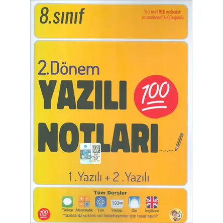 Tonguç 8.Sınıf Yazılı Notları 2. Dönem 1 ve 2. Yazılı