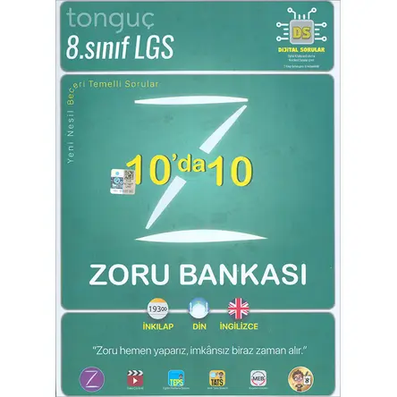 Tonguç 8.Sınıf 10da 10 Zoru Bankası