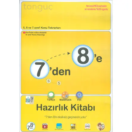 Tonguç 7den 8e Hazırlık Kitabı