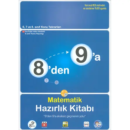 Tonguç 8den 9a Matematik Hazırlık Kitabı