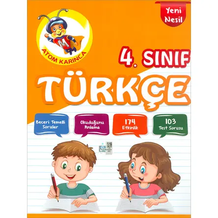 4.Sınıf Türkçe Atom Karınca Yayınları