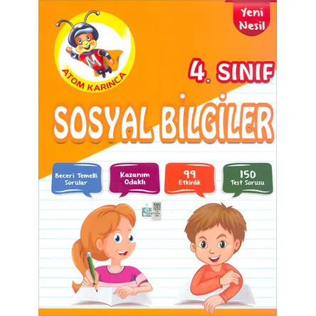 4.Sınıf Sosyal Bilgiler Atom Karınca Yayınları
